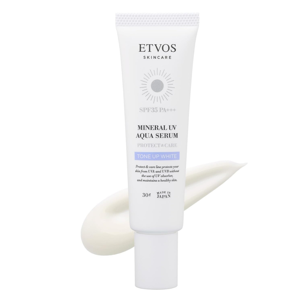 ETVOS Mineral UV Aqua Serum SPF35 PA+++ 30 جم - واقي شمسي معدني ياباني