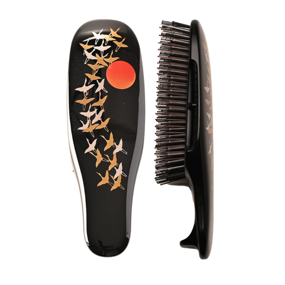 Scalp Brush Black - Укороченная массажная восстанавливающая расческа, эксклюзивный выпуск.