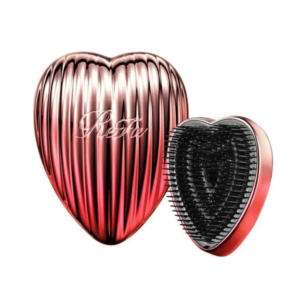 Refa Heart Brush Ray - A comb in the form of a heart with a mirror