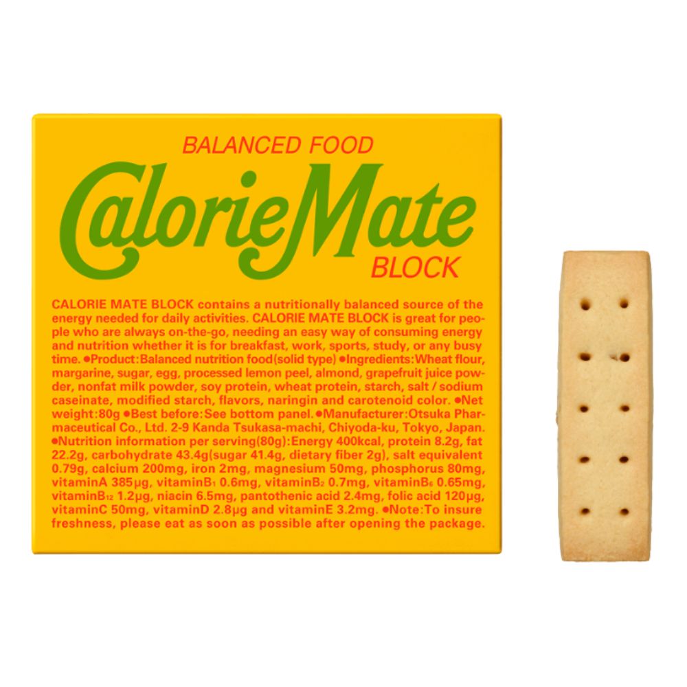 CalorieMate Block Fruit — витаминные энергетические блоки со вкусом фруктов (4 стика)