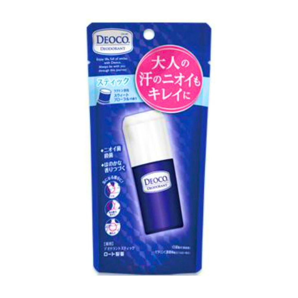 Rohto Deoco deodorant Stick - Дезодорант-стик против возрастного запаха пота, 13 г