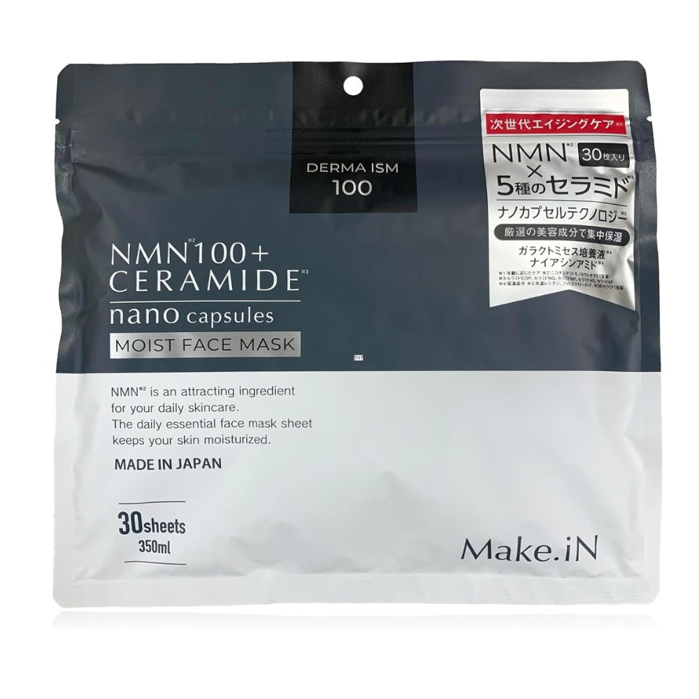 Make.in NMN Cramide - قناع ترطيب مضاد للترطيب مع NMN و Ceramides ، 30 جهازًا.