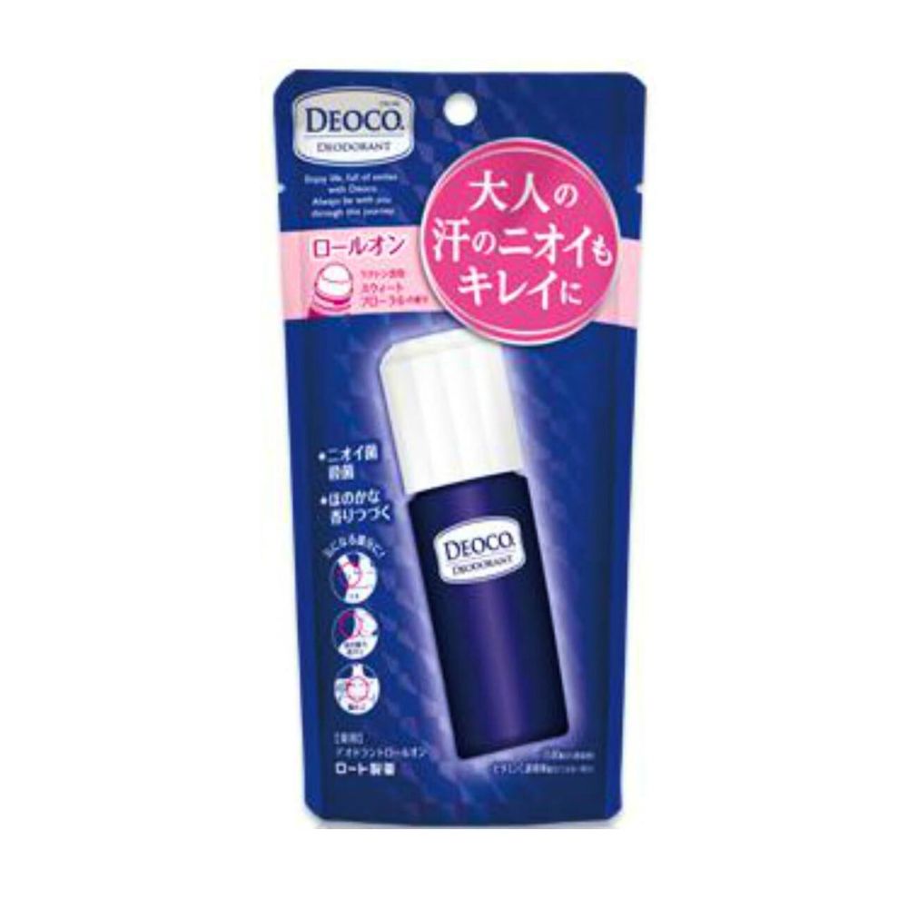 ROHTO DeOCO Deodorant Roll On - a roller deodorant against the age smell of sweat, 30 ml