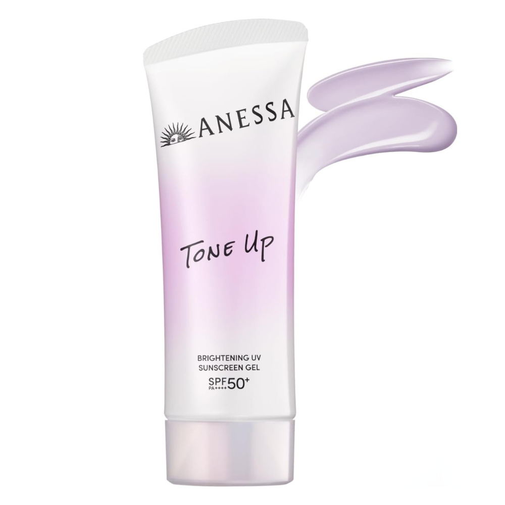 Shiseido Anessa Осветляющий УФ-солнечный гель NA 90 г | Tone-Up SPF50+ – японский солнцезащитный крем