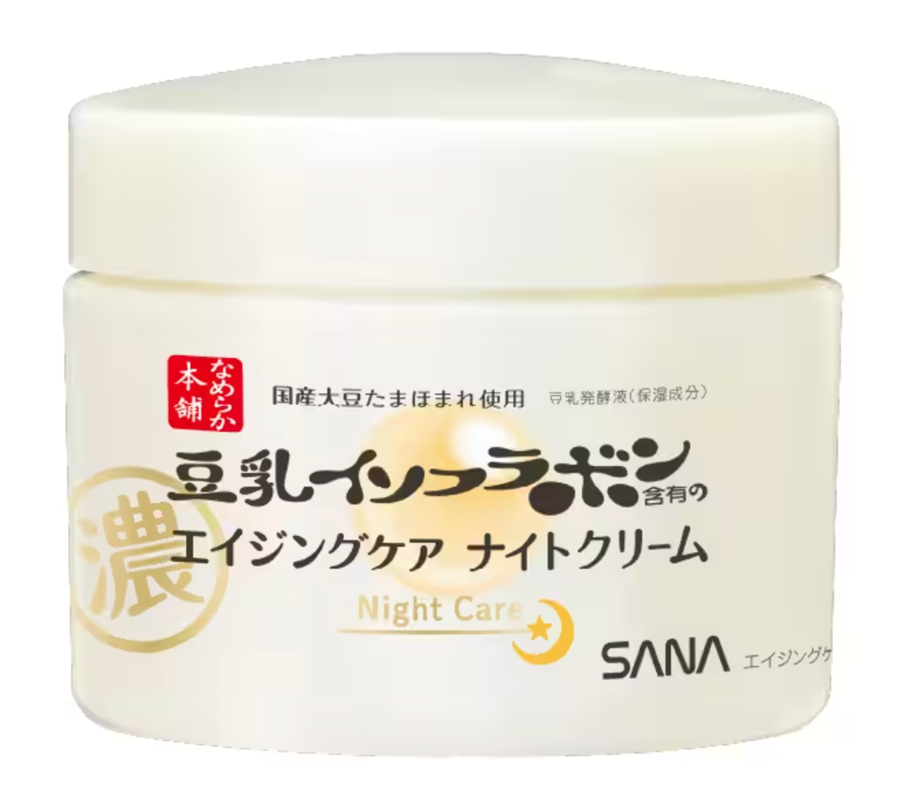 Sana Nameraka Honpo Wrinkle Night Cream - ночной ревитализирующий крем, позволяющий вернуть коже упругость и эластичность, 50 г.
