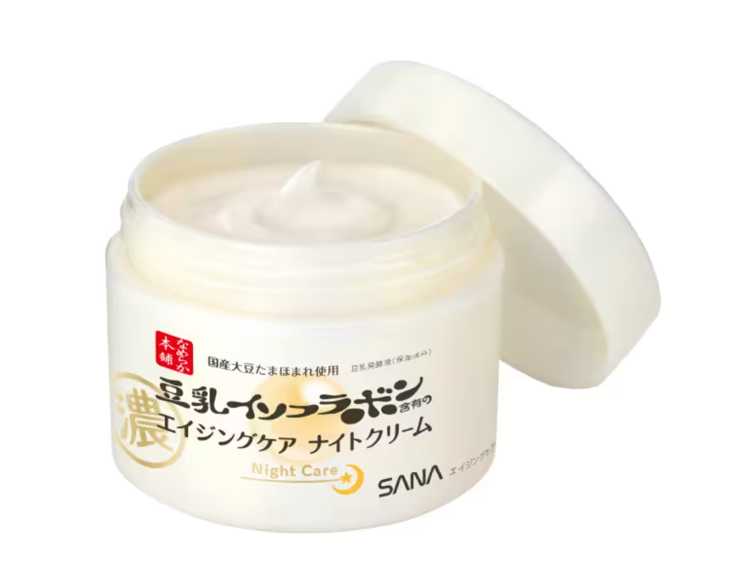 SANA NAMERAKA HONPO Wrinkle Night Cream - a night auditing cream that allows the skin to return the elasticity and elasticity, 50 g.