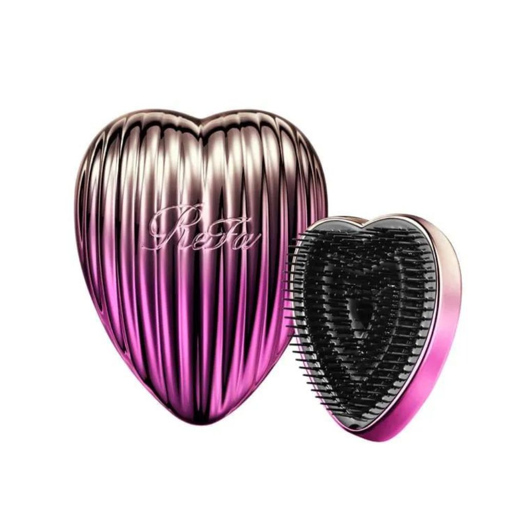 Refa Heart Brush Ray - A comb in the form of a heart with a mirror