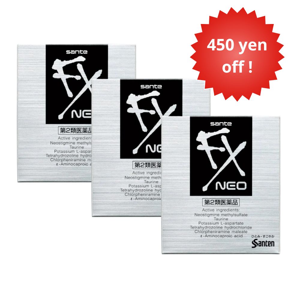 Sante FX Neo 3 SET - refreshing moisturizing drops with taurin, 3 packages
