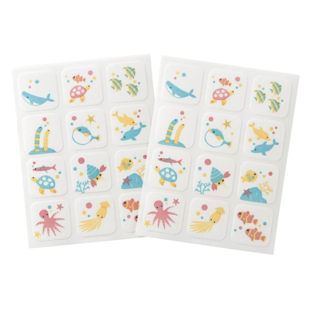 ملصقات بيجون موشيكورورين الطاردة للحشرات 60 ورقة من الأعشاب الطبيعية – رعاية الأطفال اليابانية