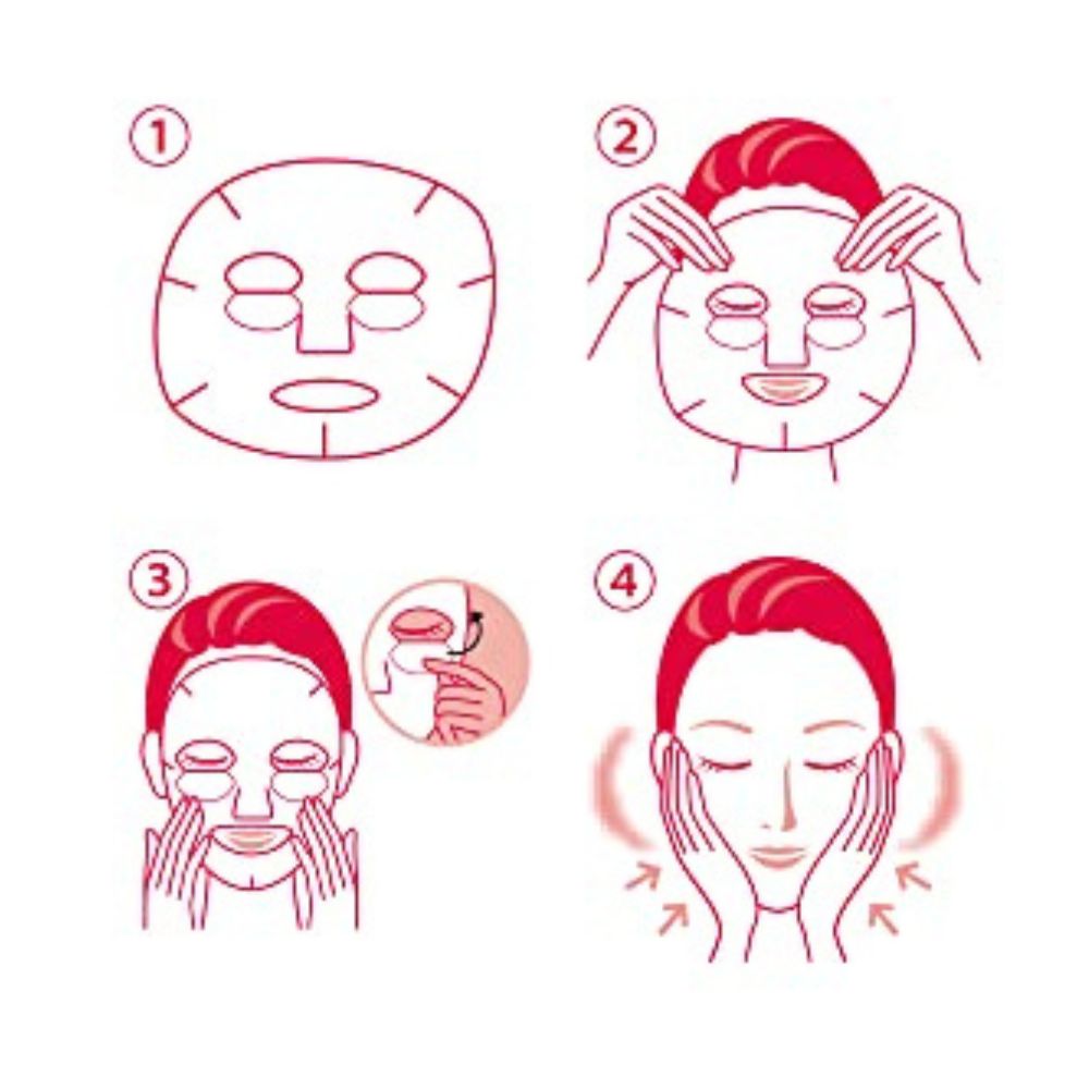 Kose Clearturn - قناع النسيج المضاد للتشجيع ، تأثير الرفع ، مع الريتينول ، Astaxantin ، حمض الهيالورونيك ، الكولاجين ، 50 قطعة.