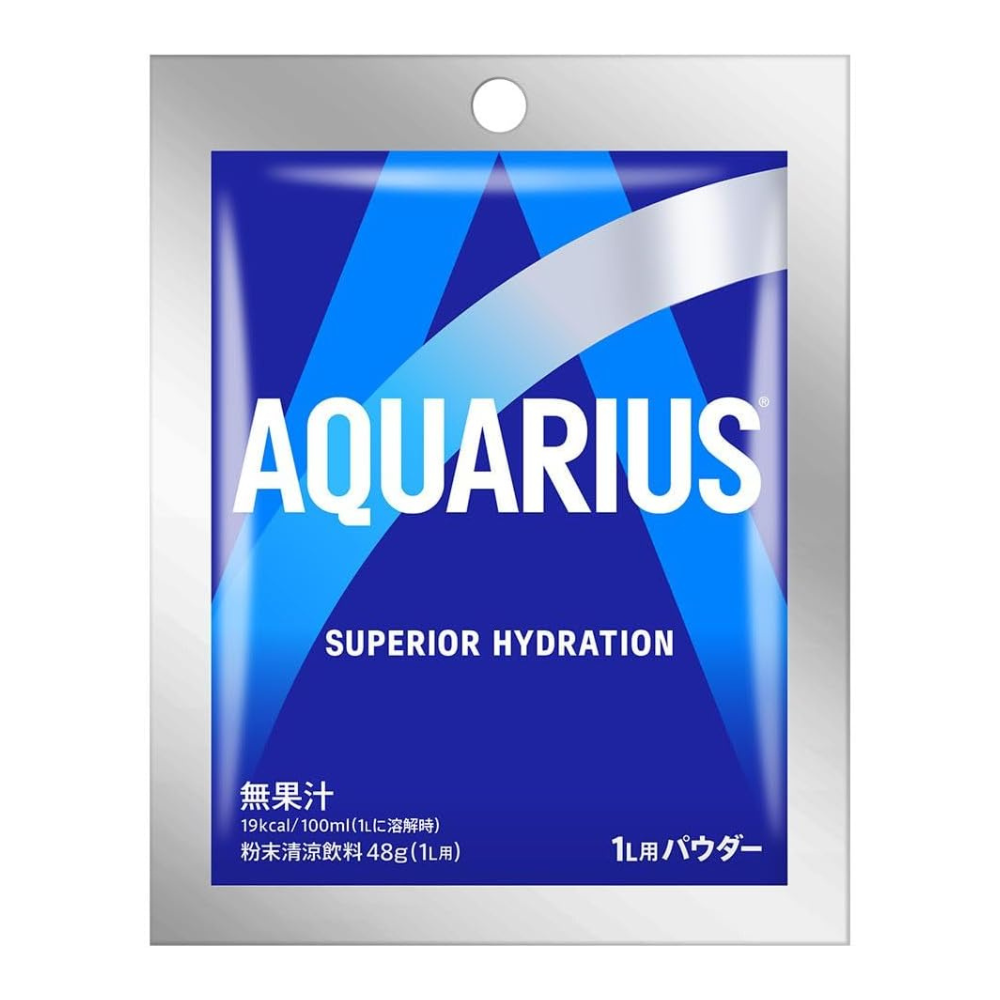 Смесь для спортивных напитков Aquarius Powder 48 г × 30 пакетиков (каждый по 1 л) | Гидратация и электролиты – японские напитки