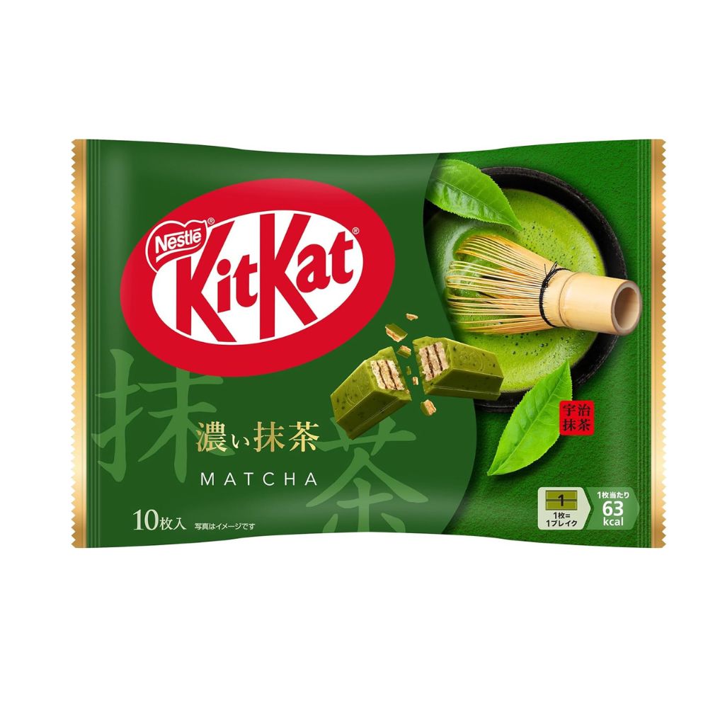 Nestlé KitKat - Шоколад с насыщенным вкусом матча (10 штук в упаковке)