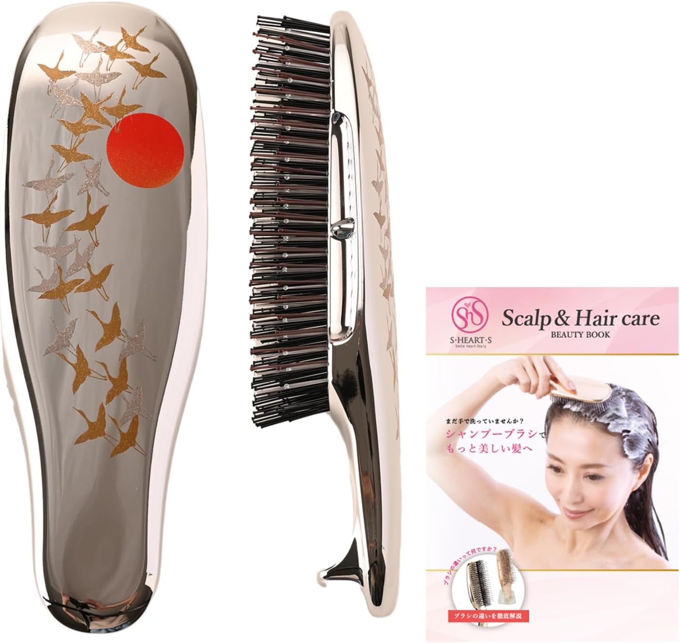 Scalp Brush Gold - Укороченная массажная восстанавливающая расческа, эксклюзивный выпуск