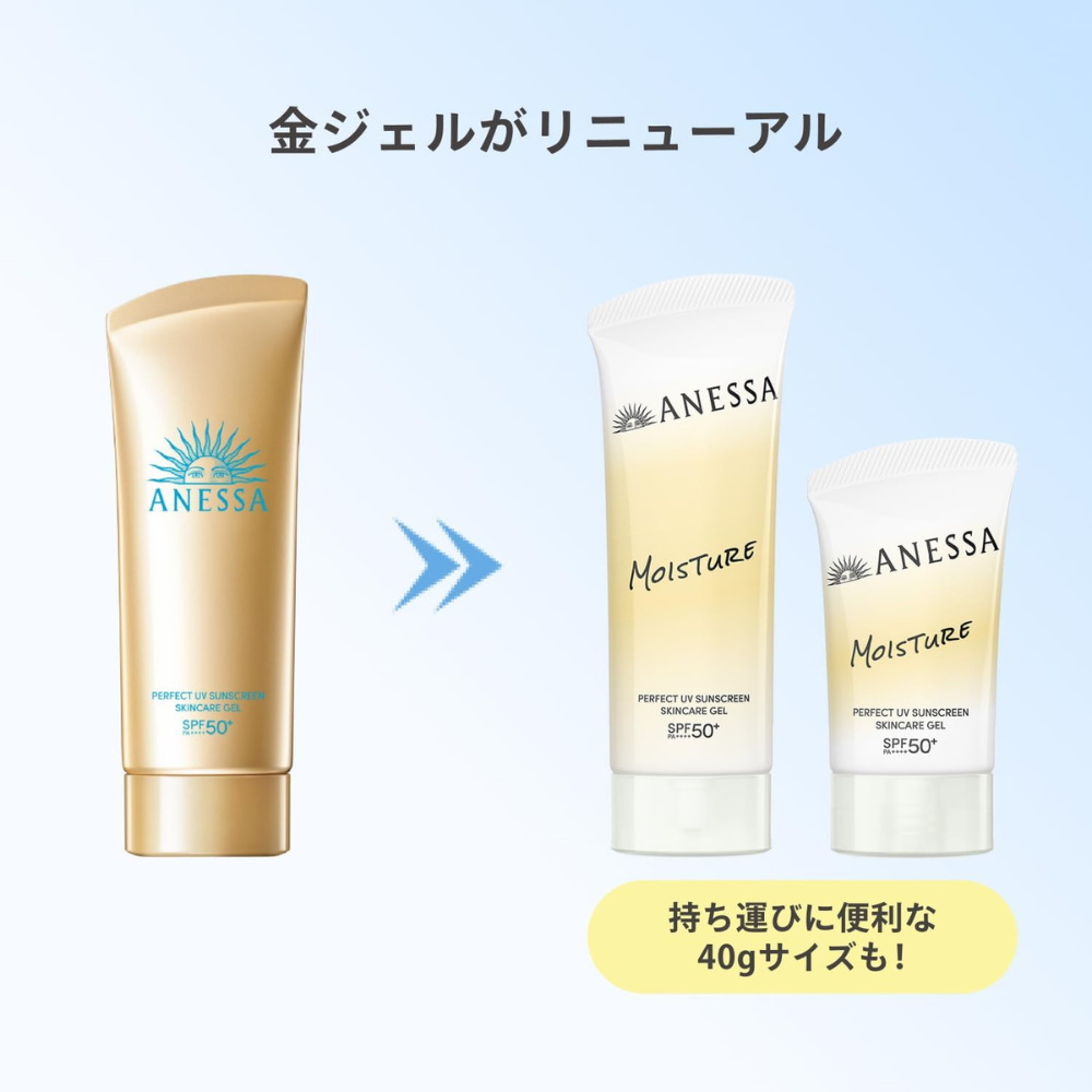 Shiseido Anessa Perfect UV Sunscreen Skincare Gel NB LSF50+ 90 g | Neue Formel 2026 — Japanischer Sonnenschutz
