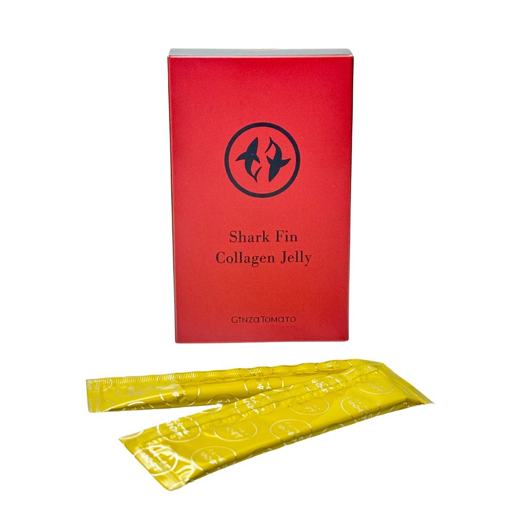 Ginza Tomato Shark Fin Collagen Jelly - Aromatic collagen jelly from a shark fin, 14 pieces.