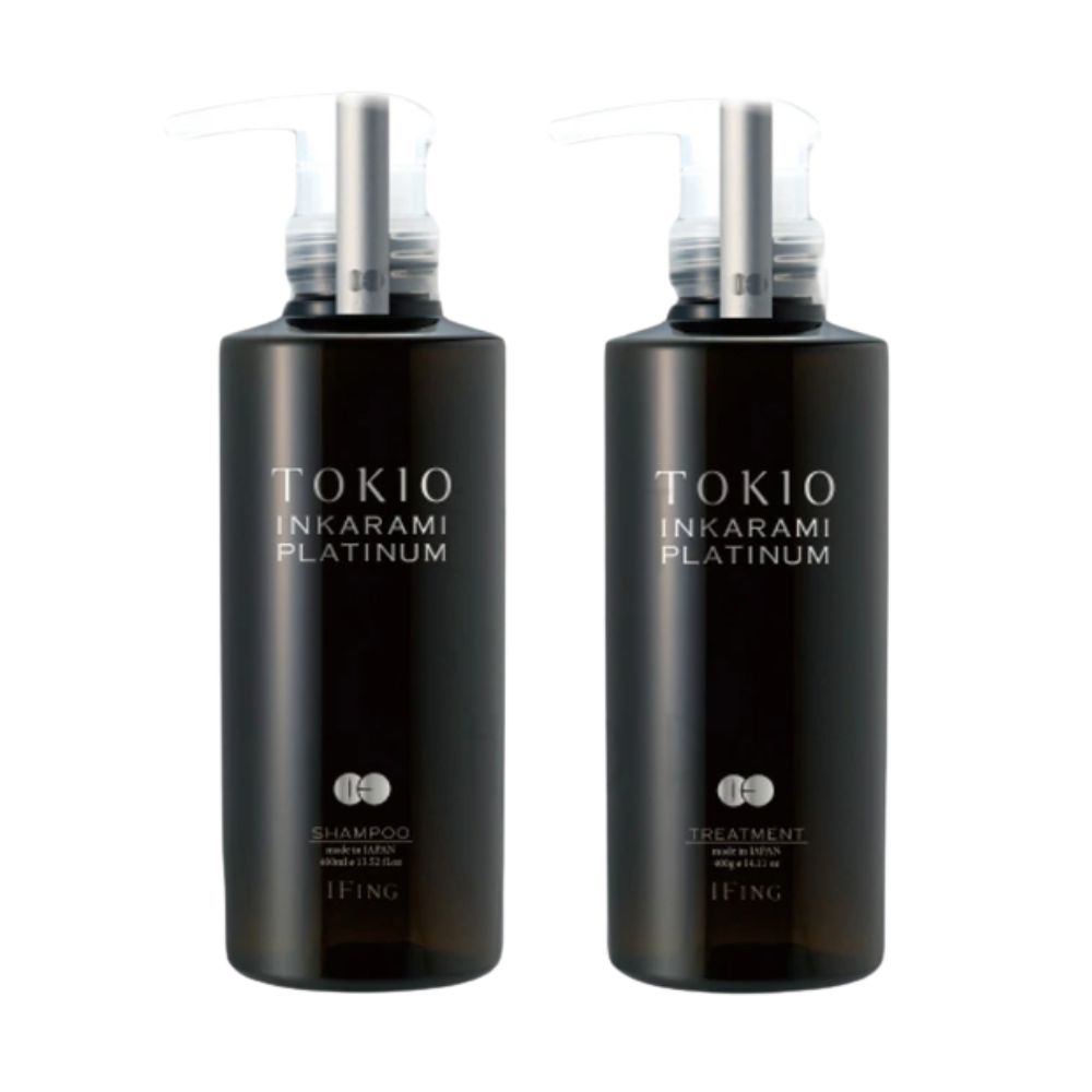 Tokio Inkarami Platinum - Шампунь и Тритмент (набор 400 мл + 400 г)