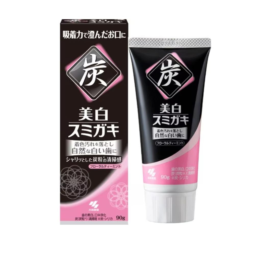 Kobayashi Seiyaku Whitening Sumigaki - Zahnpasta mit Holzkohle, 90 g.