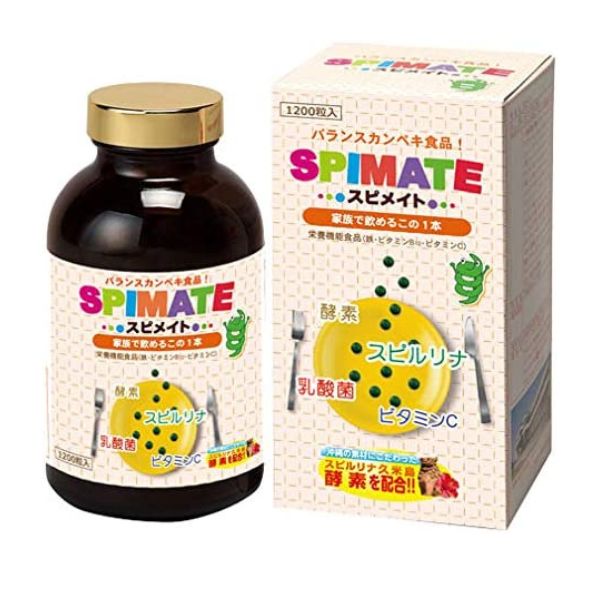 Spirulina Spimate - spirulina for children and adults, 1200 tablets.