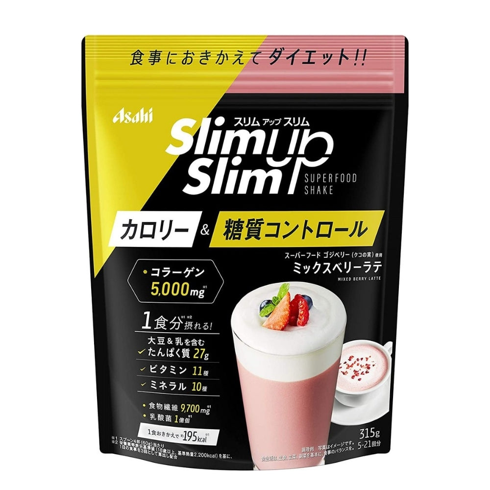 Asahi Slim up Slim - Диетический напиток - смузи с коллагеном и молочнокислыми бактериями, 315 г