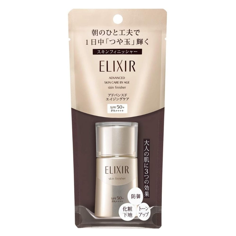Shiseido Elixir Skin Finisher - قاعدة المكياج مع تأثير حماية الشمس ، 30 مل.