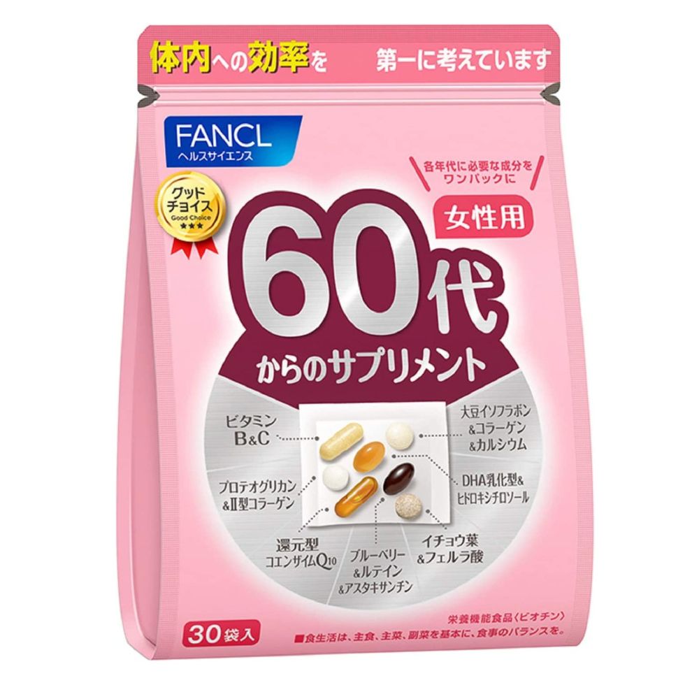 Fancl 60+ - Комплексные витамины для женщин старше 60 лет, на 15-30 дней