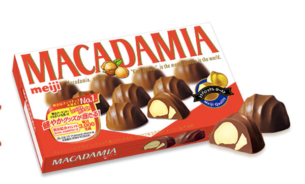 Meiji Macadamia Chocolate - Macadamia walnut in chocolate, 9 pcs