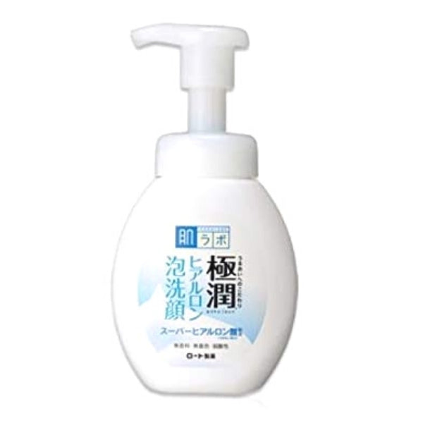 رغوة الوجه في Hadalabo - رغوة للغسيل بحمض Superhyaluronic في شكل موس ، 160 مل