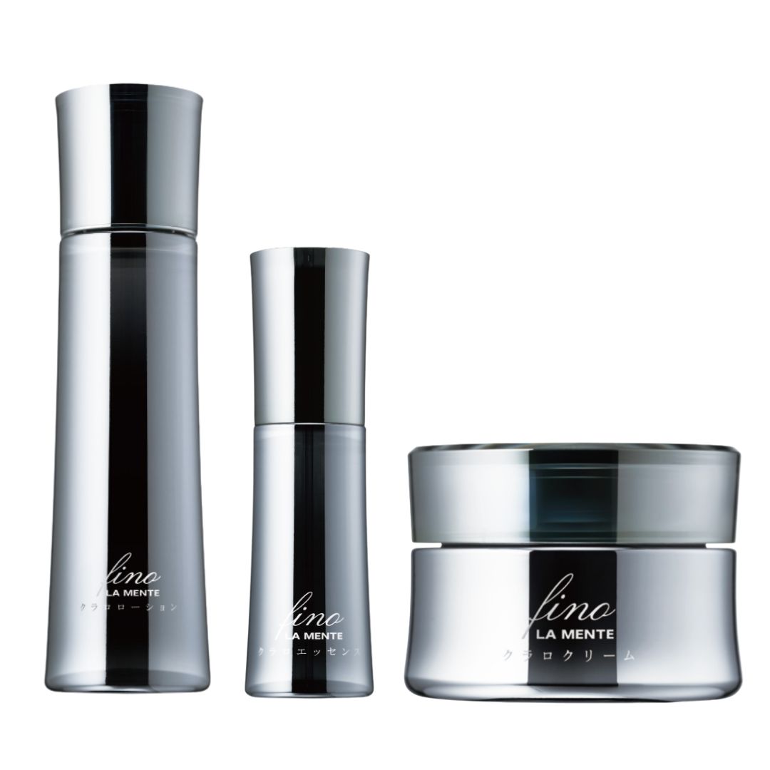 La Mente Fino Claro - a set of anti -aging cosmetics: lotion, serum and cream.