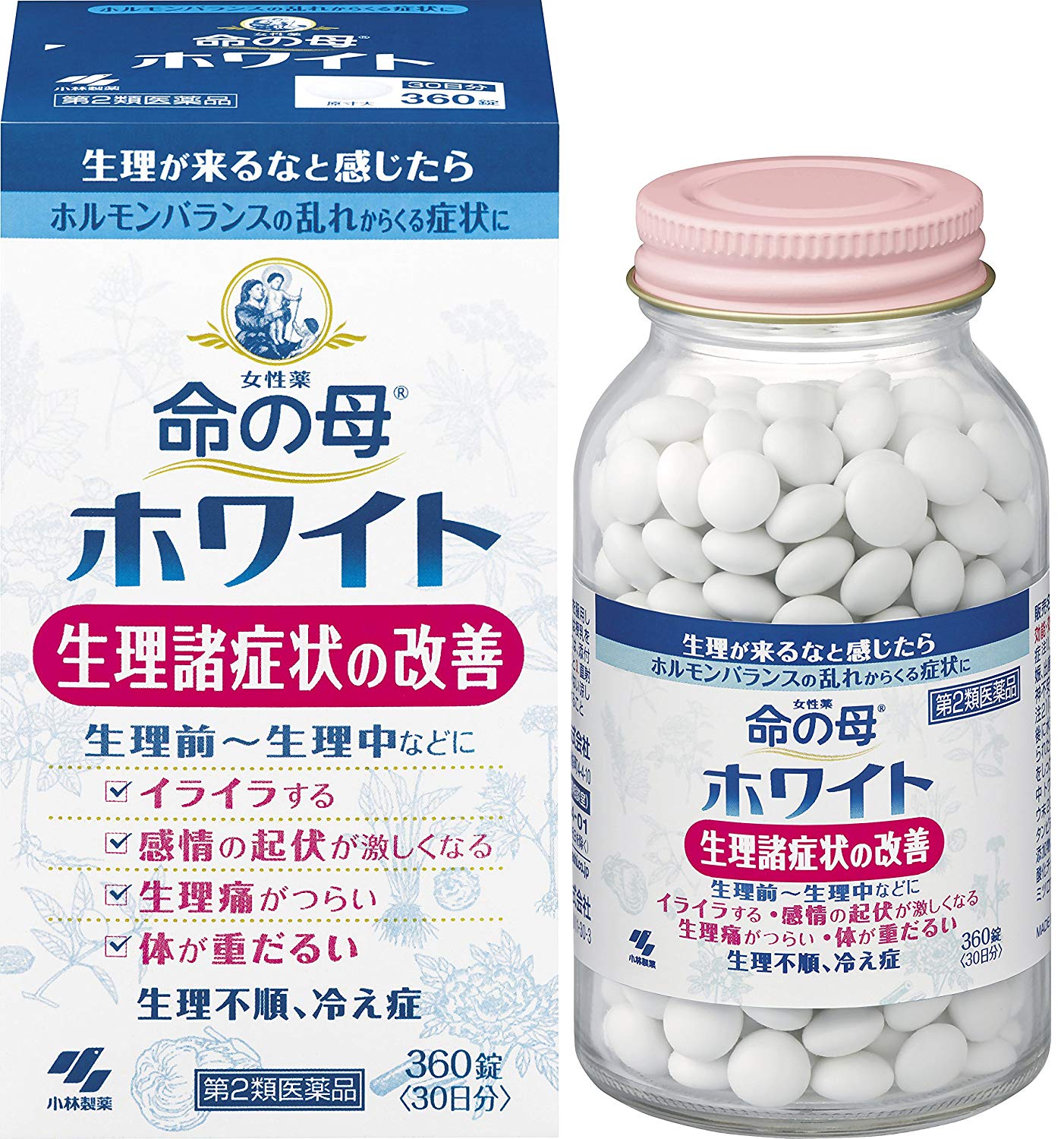 Inochi no haha White - مجمع لاستعادة وصيانة التوازن الهرموني لدى النساء خلال دورة الحيض لمدة 30 يومًا