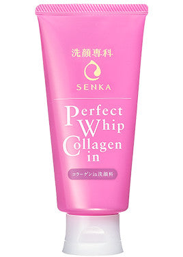 Shiseido Senka Perfect Whip Collagen - Увлажняющая пенка для умывания с коллагеном, 120 г
