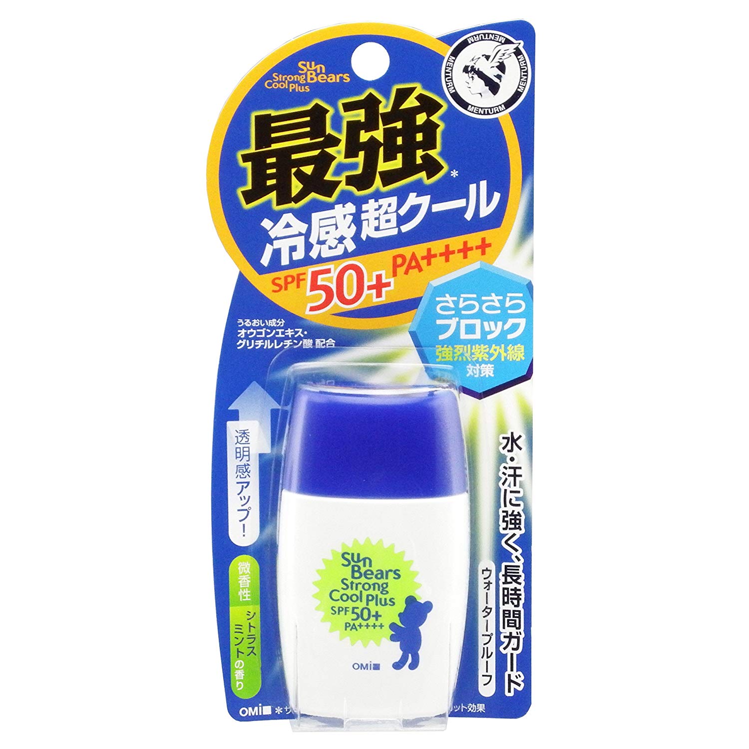 أشعة الشمس تحمل بارد - حليب حماية الشمس مع تأثير مقاوم للماء وتبريد SPF50+/PA ++++ ، 30 غرام