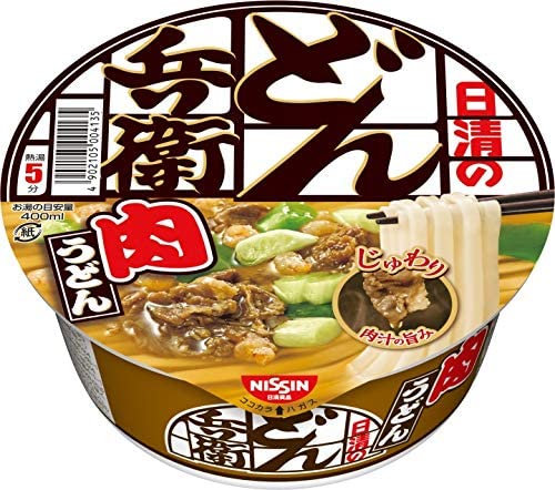 Nissin Donbey Udon - Udon with meat, quick -cook noodles