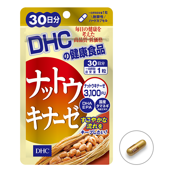 DHC Nattokinaze - Tttokinaz (إنزيم الصويا) ، وهو مجمع لمدة 30 يومًا