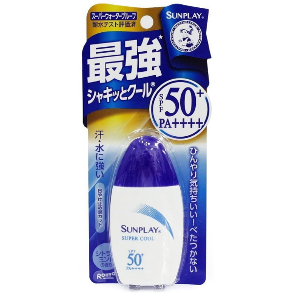 Mentolatum Sunplay Superblock - حليب حماية الشمس مع تأثير مقاوم للماء ، مع محتوى المنثول ، SPF50+/PA +++ ، 30 جم