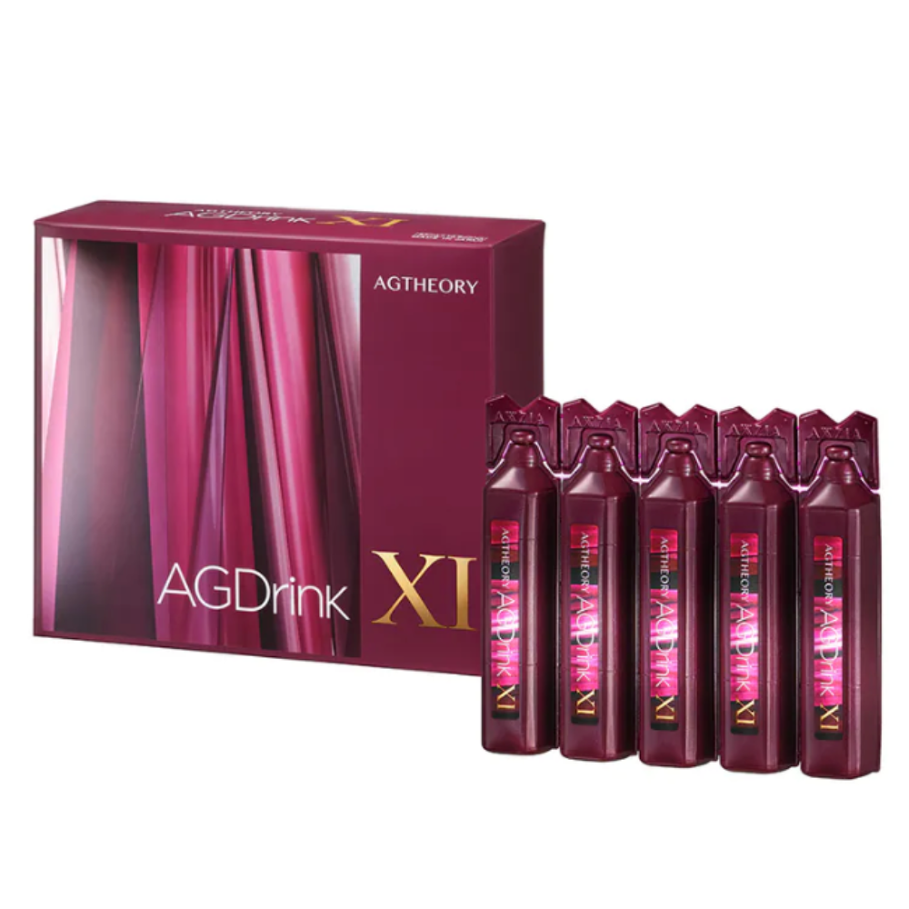 AXXZIA AGTHEORY AG Getränk XI 250 ml (25 ml × 10) | 2000 mg Collagen Beauty Drink – japanisches Nahrungsergänzungsmittel