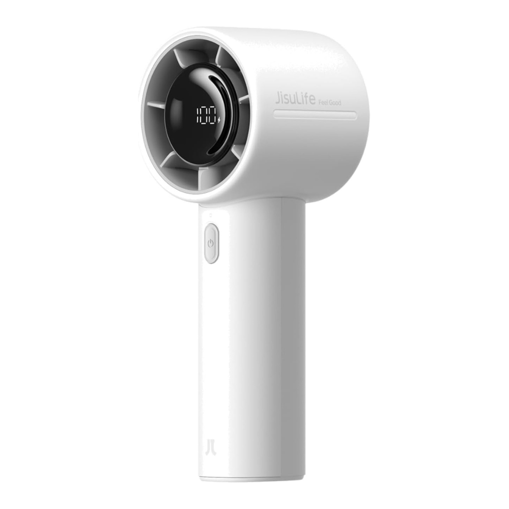 JisuLife Handventilator 10 S | 28-Stunden-Akku, 5 Geschwindigkeiten, USB-C, Schreibtisch und tragbar – japanisches Sommer-Gadget