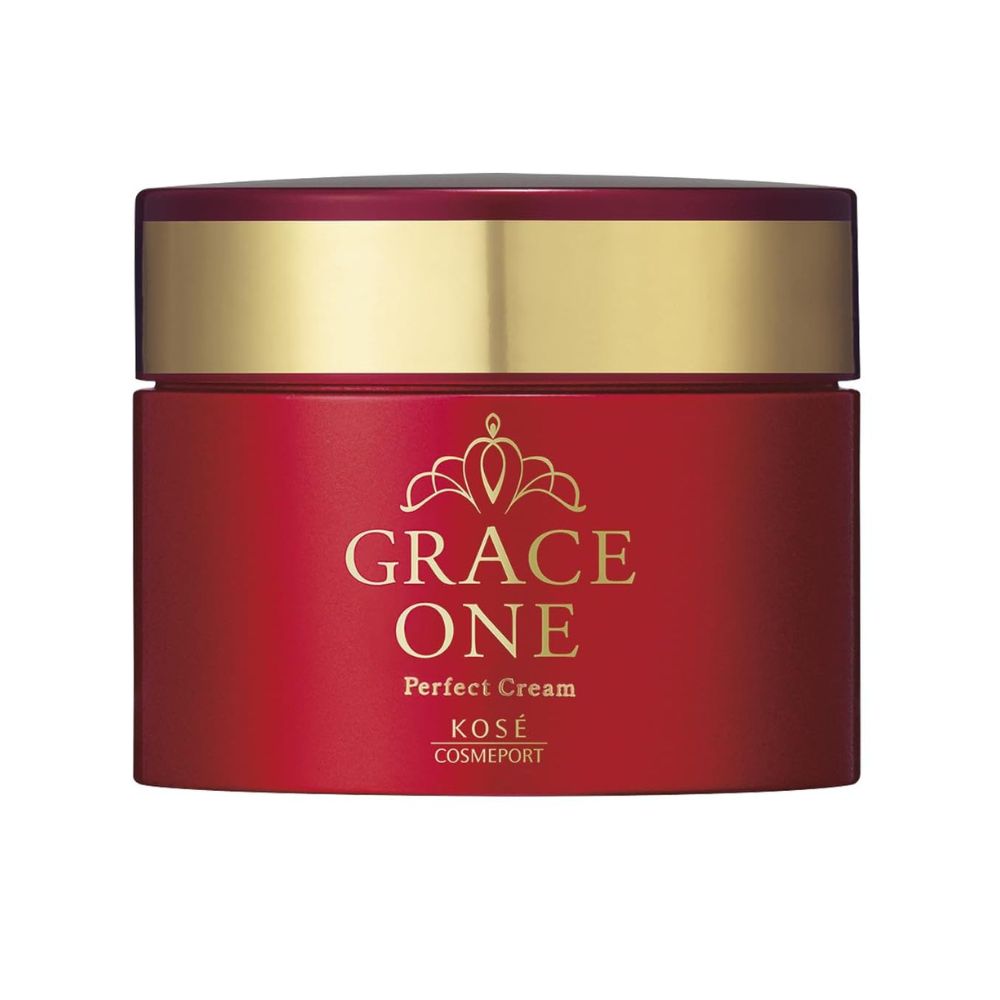 Kose Grace One Perfect Cream - Антивозрастной крем для лица с астаксантином 3 в 1, 100 г.