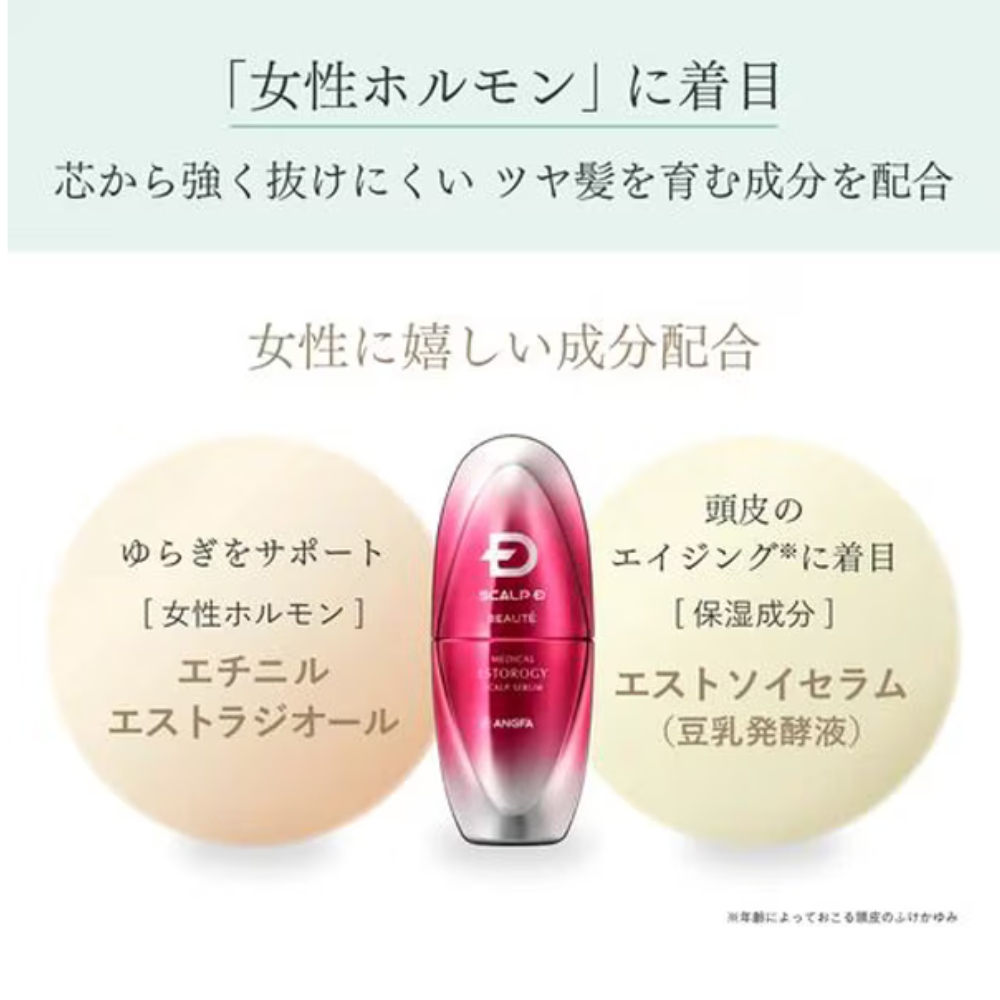 Scalp D Beaute Medical Estorogy Scalp Serum 80ml | Womens Hair Density Treatment with Soy Isoflavones