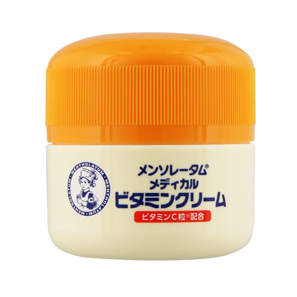 Rohto Mentholatum Medical Vitamin Cream - Смягчающий и увлажняющий медицинский крем с добавлением витамина С, 145 г