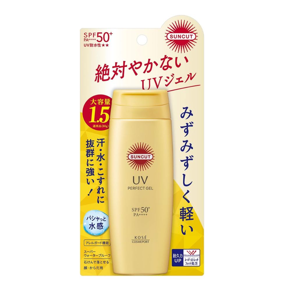 Kose Suncut - Gel de girasol con efecto impermeable SPF50+PA ++++, 100 g