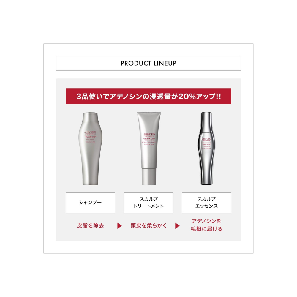Shiseido Professional Adenovital Advanced Scalp Essence 180ml | Premium-Haarwachstum – Japan
