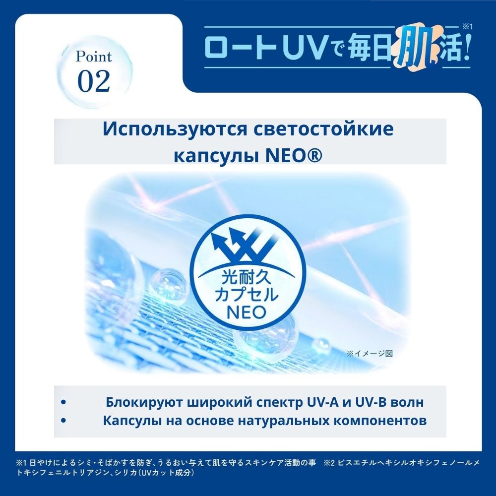 Rohto Skin Aqua Hyaluronic Serum UV - Sun -protection serum with hyaluronic acid SPF50+／ PA ++++, 70 g.