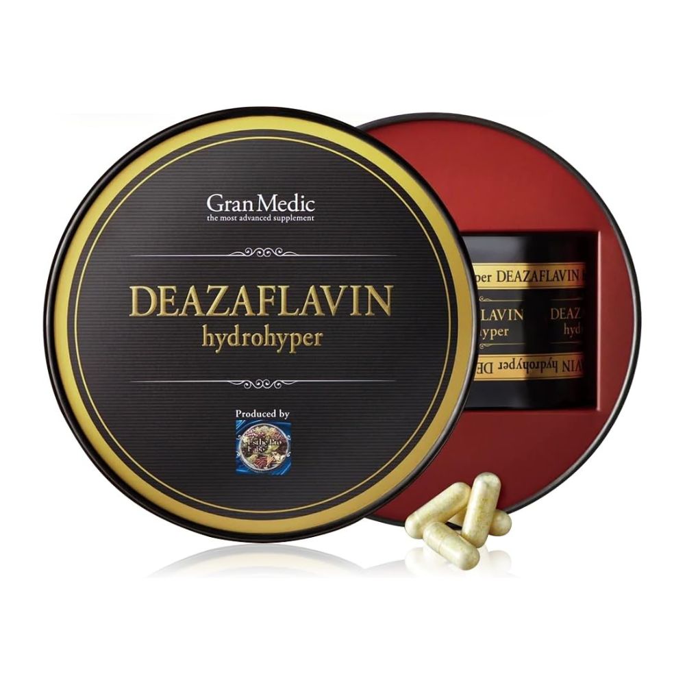 Gran Medic × Esthe Pro Labo DEAZFLAVIN Hydrohyper - Innovative supplement for body rejuvenation, 20 capsules.