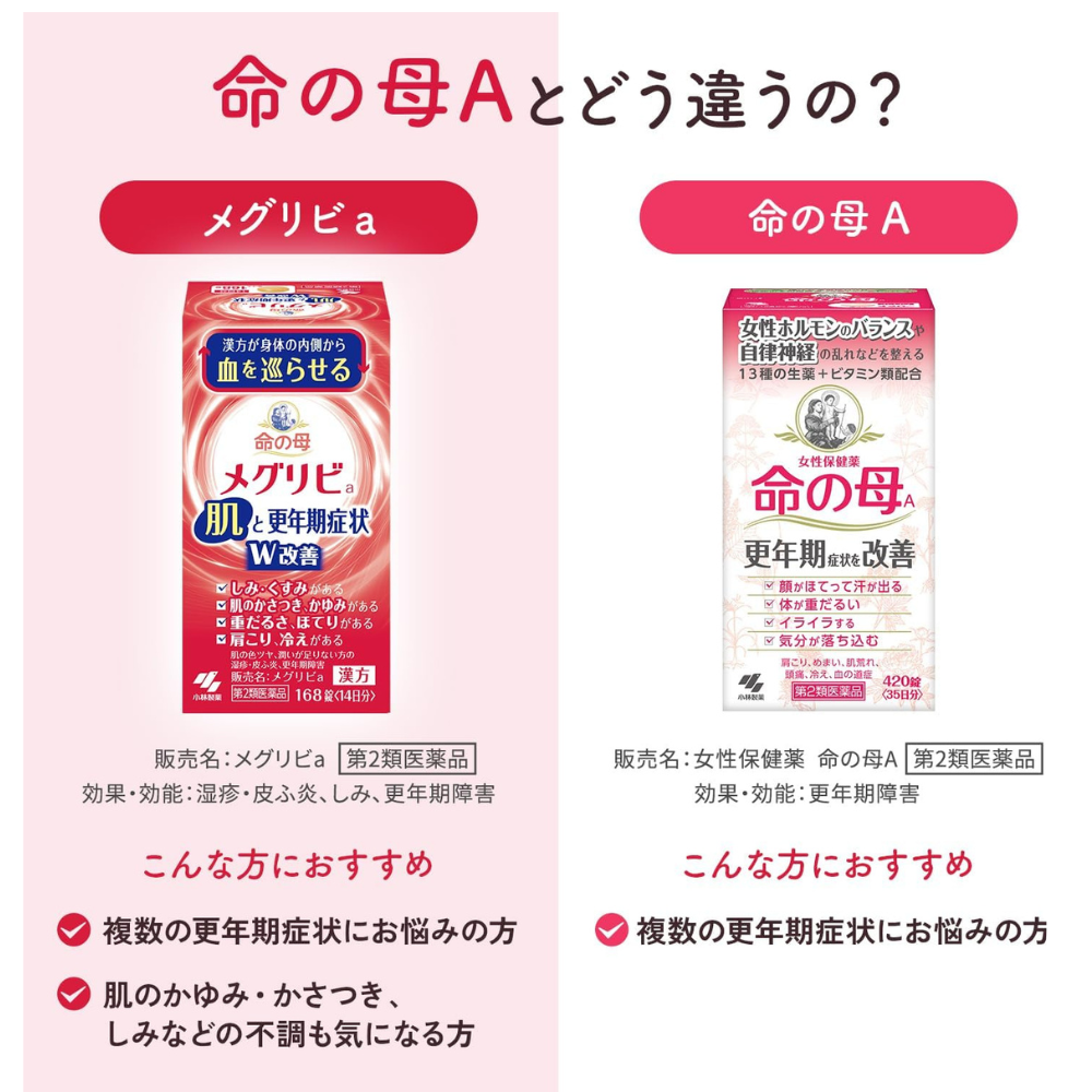 Inochi no Haha Meguribi a 168 Tabletten | Kampo für Haut und Wechseljahre – Japanische OTC-Medizin