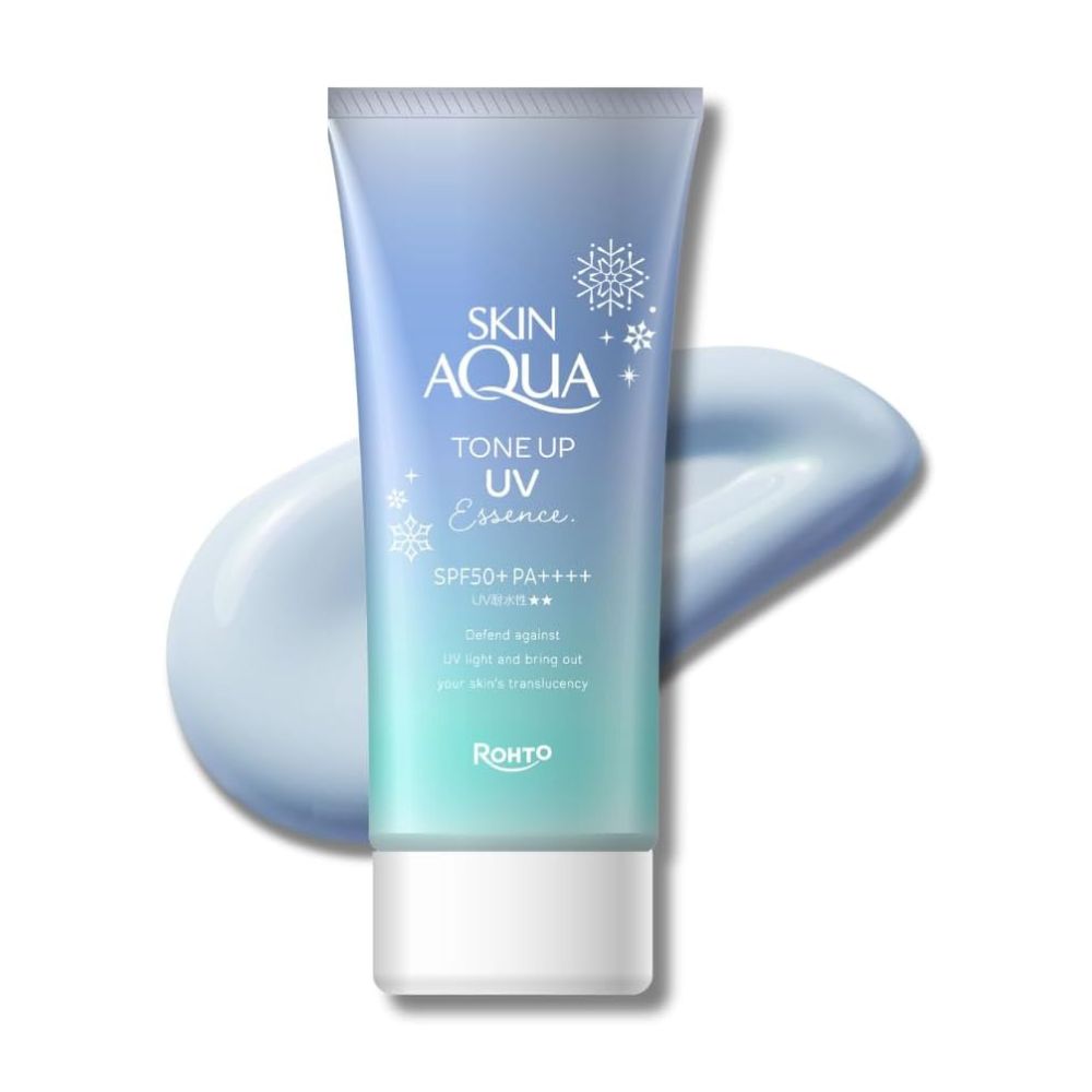 ROHTO Skin Aqua Tone Up Blue - Clon -Straculite cream that gives the skin a light transparent tone with the maximum sun protection factor SPF 50+ PA +++++, 80