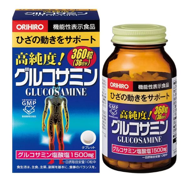 Orihiro Glucosamine - Глюкозамин с хондроитином и коллагеном для суставов, комплекс на 36 дней