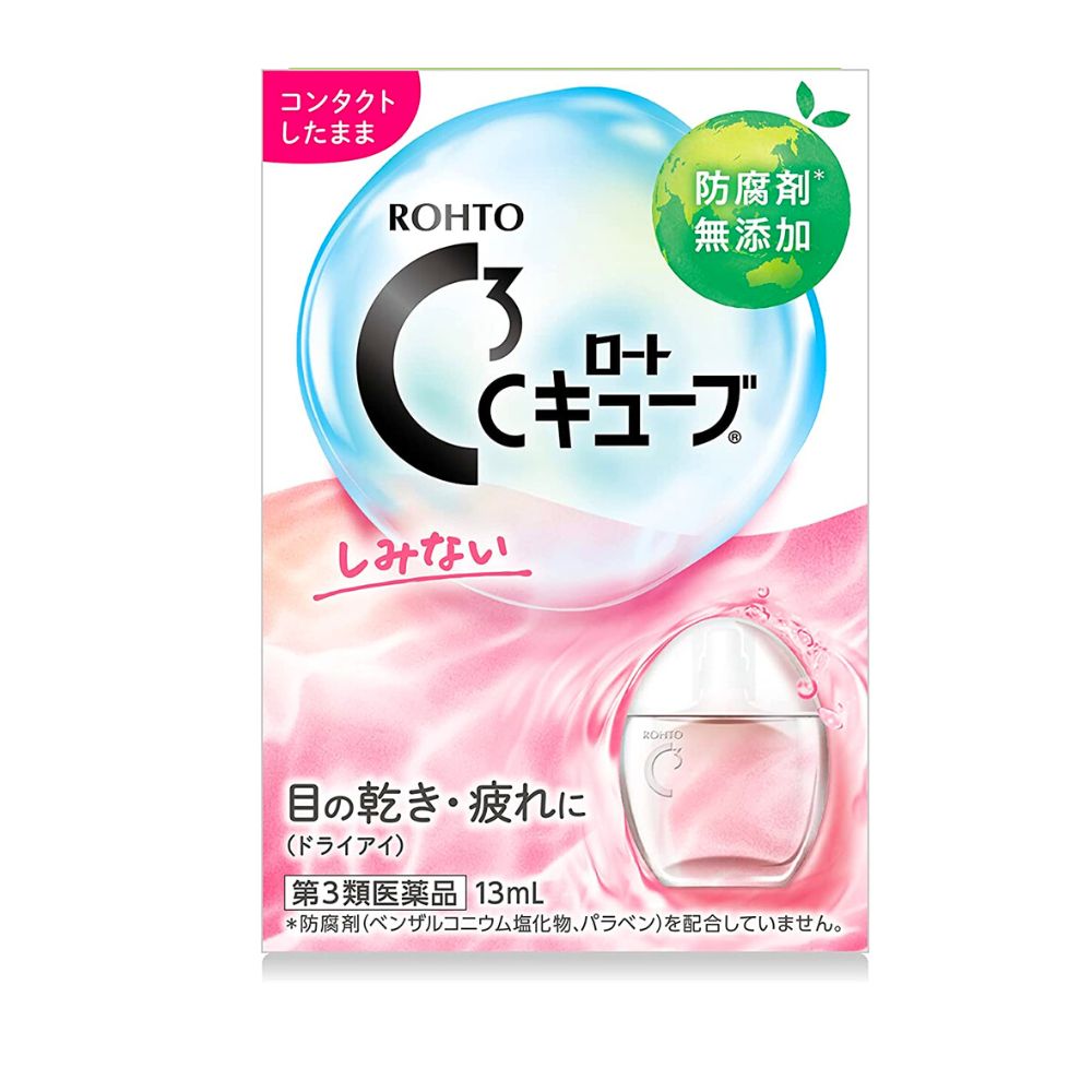 Rohto С Cube - Глазные капли при ношении контактных линз любого типа, 13 мл.