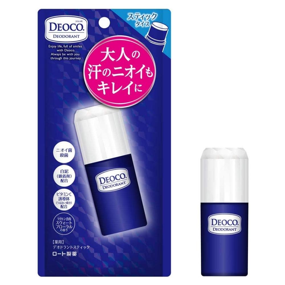 Rohto Deoco Body Cleanse - Дезодорант-стик против возрастного запаха пота, 13 г