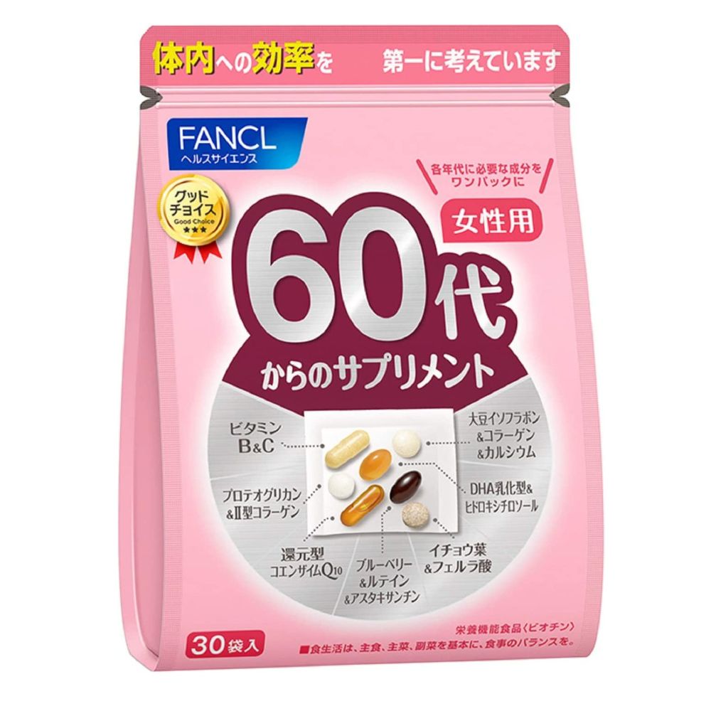 Fancl 60＋ - Комплексные витамины для женщин старше 60 лет, на 15-30 дней