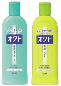 Okuto - shampoo and air conditioning from dandruff, 320 ml × 2